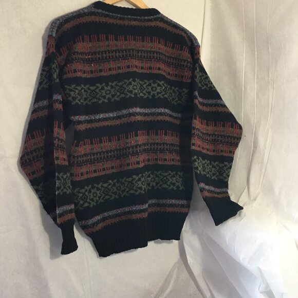 Vintage Rainbow Bridge Wool Sweater Knitted Women LRG Hong Kong 46" Chest - Picture 6 of 6
